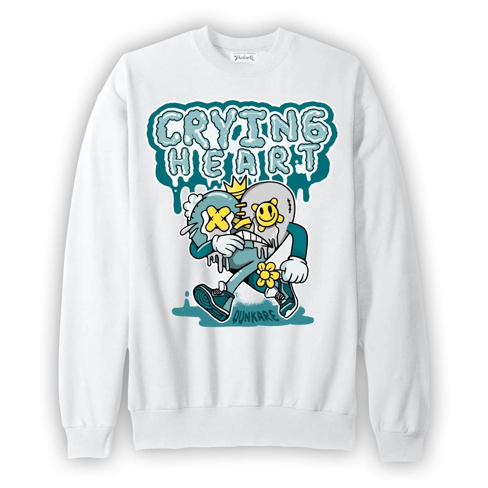 Sweatshirt To match Oxidized Green 4s Sweatshirt - Crying Broken Heart Graphic Graphic
