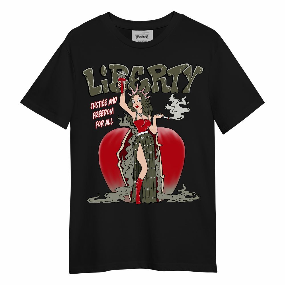 Shirt To Match Travis Scott Low OG Medium Olive 1s - Midwest Cartoon Unisex Shirt