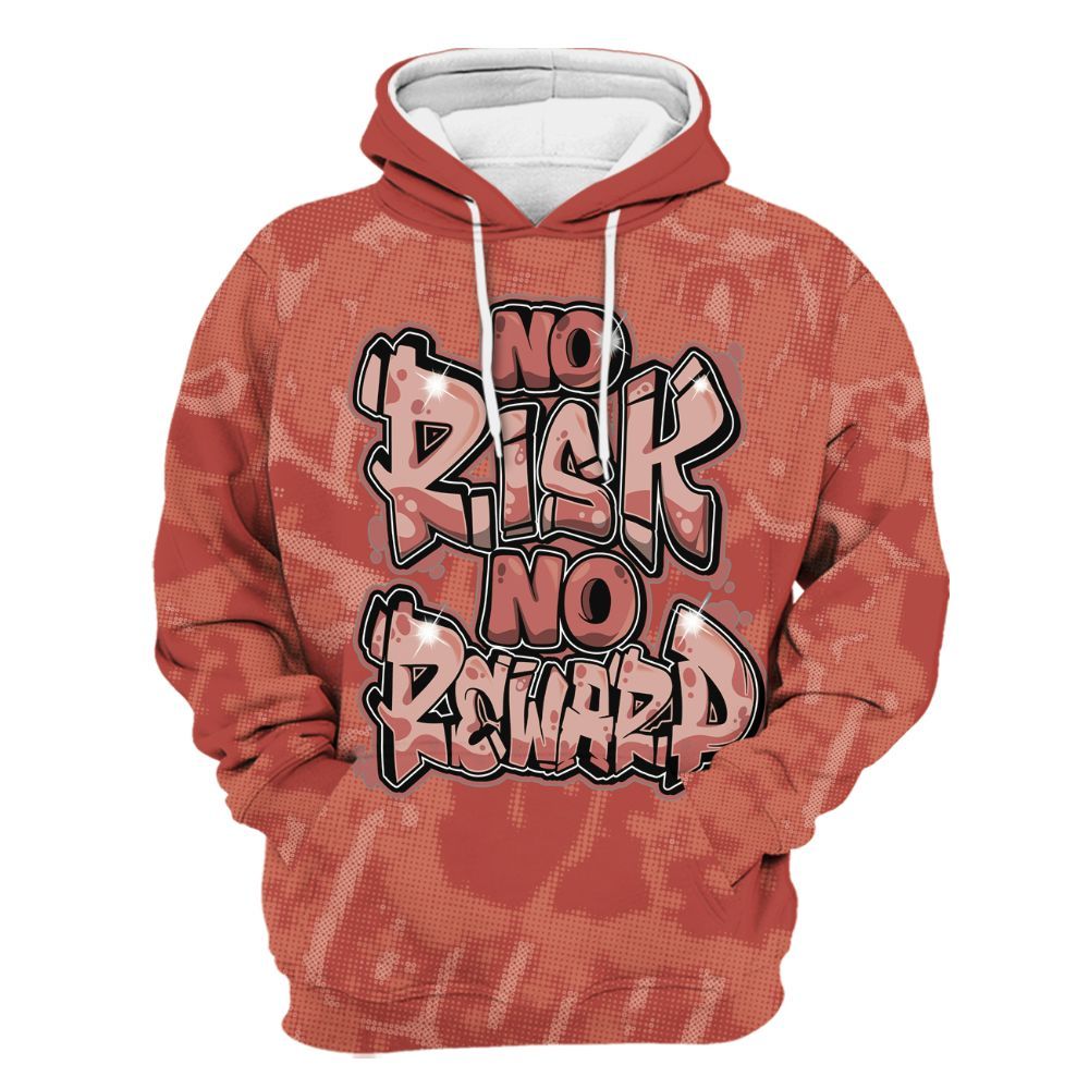 Hoodie To Match Dune Red 13s - No Risks No Reward Street All Over Print