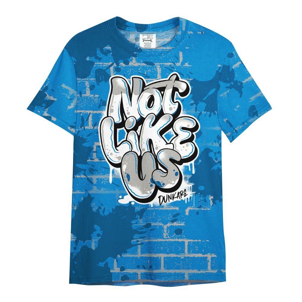 Shirt To Match Military Blue 4s - None Like Us Graphic Brick Art All Over Print