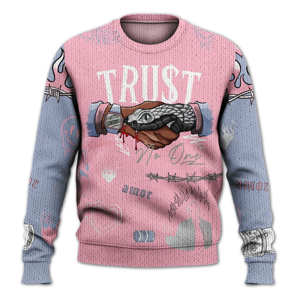 Sweater To Match Retro 35th Anniversary 5s - Snake Trust No One Graphic