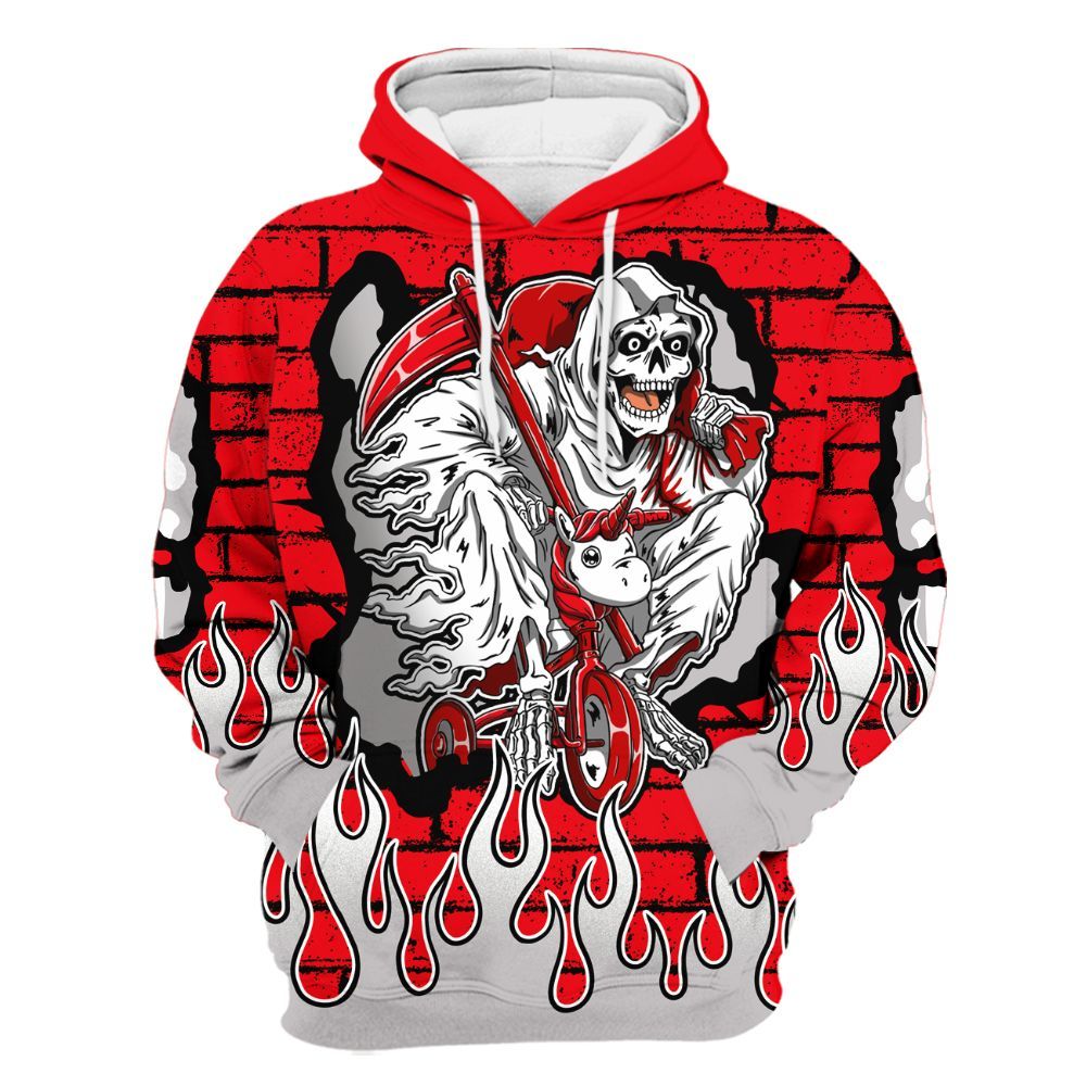 Hoodie To Match Air Max 1 Low Poly - Self Make Skeleton Crashed All Over Print