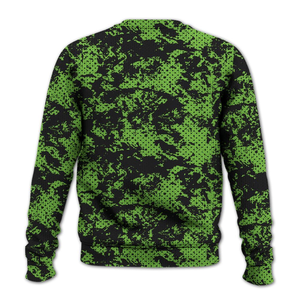Knitted Sweater To Match Air Max Waffle SP Action Green - Show Me The Money Retro