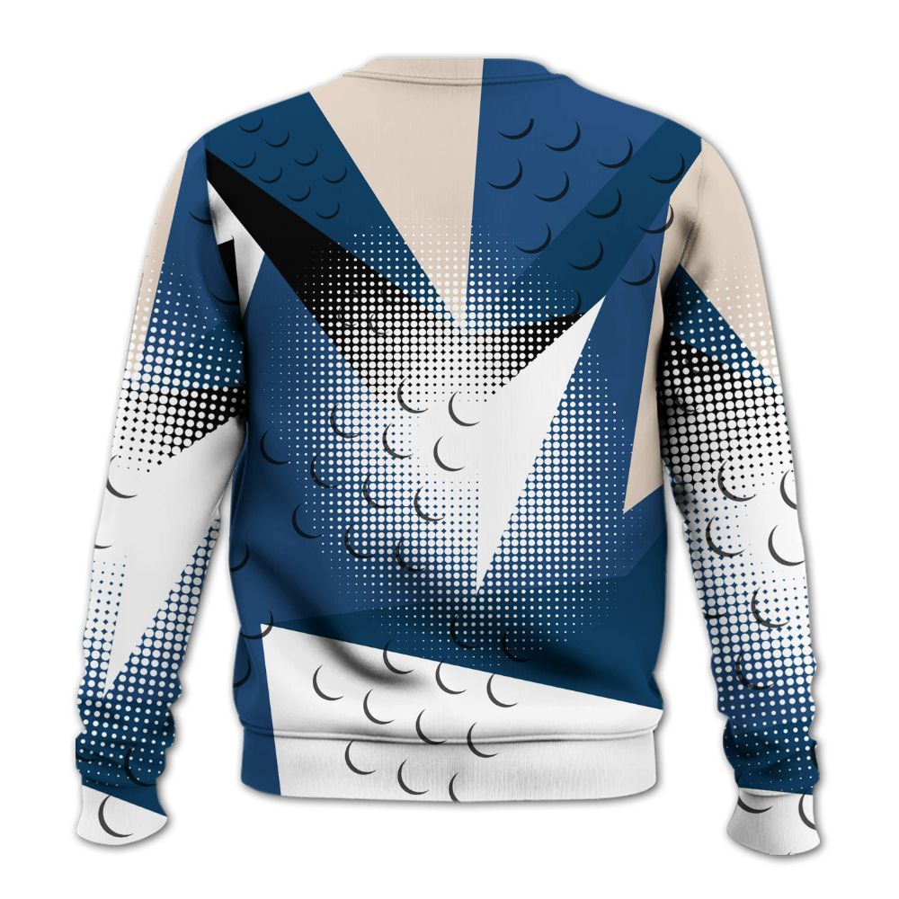 Sweatshirt To Match High OG Midnight Navy 1s - Poly Custom Name Number 23 5s All Over Print