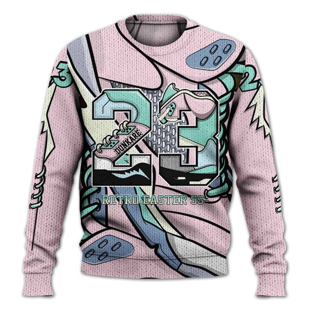 Sweater To Match Retro Easter 5s - Number 23 Style 5s Graphic