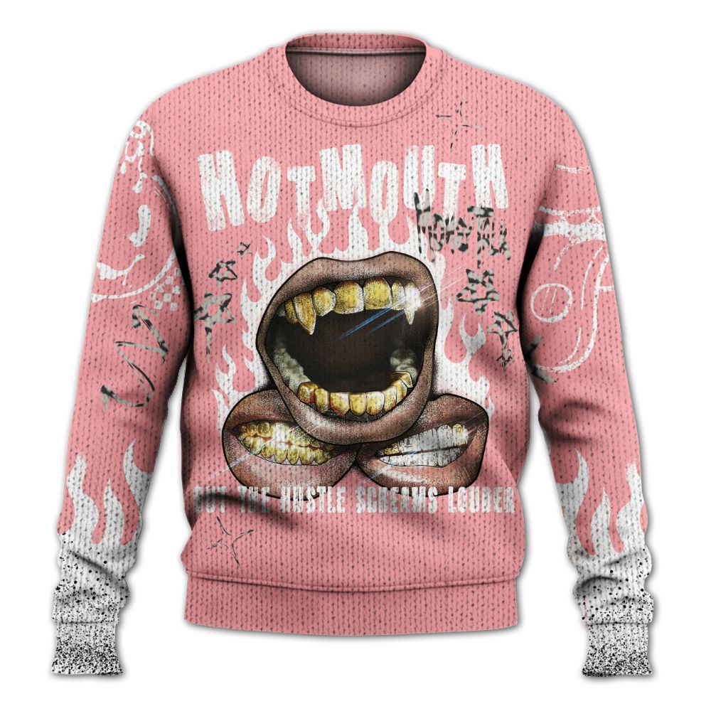 Knitted Sweater To Match Retro Wings 3s - Mouth Burning Street Style