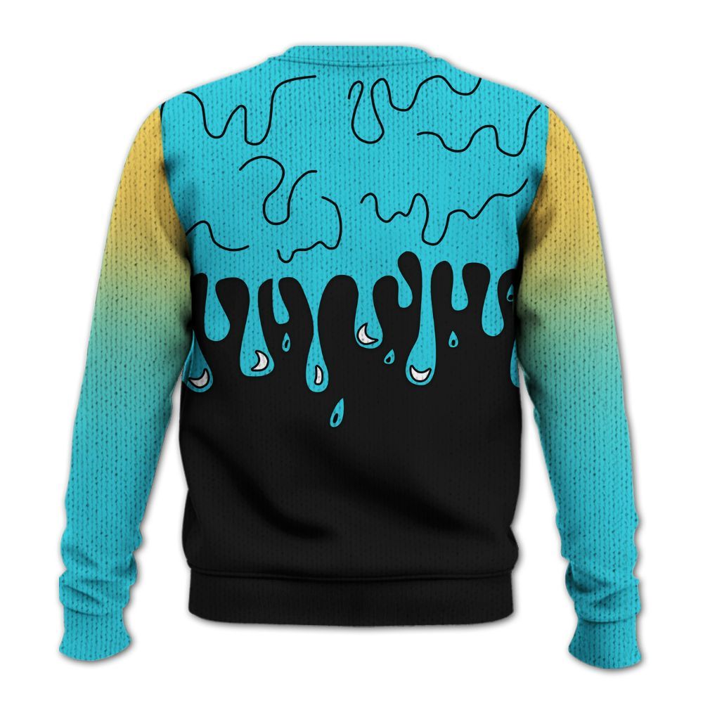 Sweater To Match Retro Gamma Blue 11s - Snake Trust No One Drip Graphic