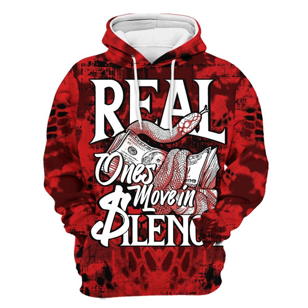 Hoodie To Match Low Bred 11s - Snake Move In Silence All Over Print