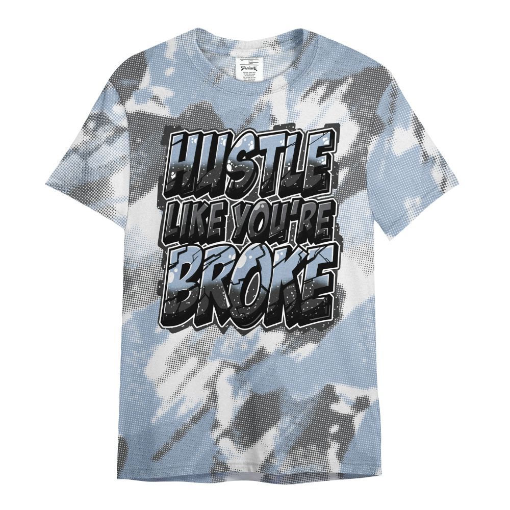 Shirt To Match Reverse Black White 6s - Hustles Like Broke Abstract All Over Print