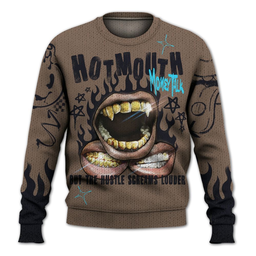 Knitted Sweater To Match Olive Concord 9s - Mouth Burning Street Style