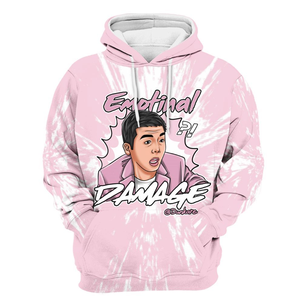 Hoodie To Match Orchid 4s - Damaged Meme Shirt Unisex Outfit All Over Print