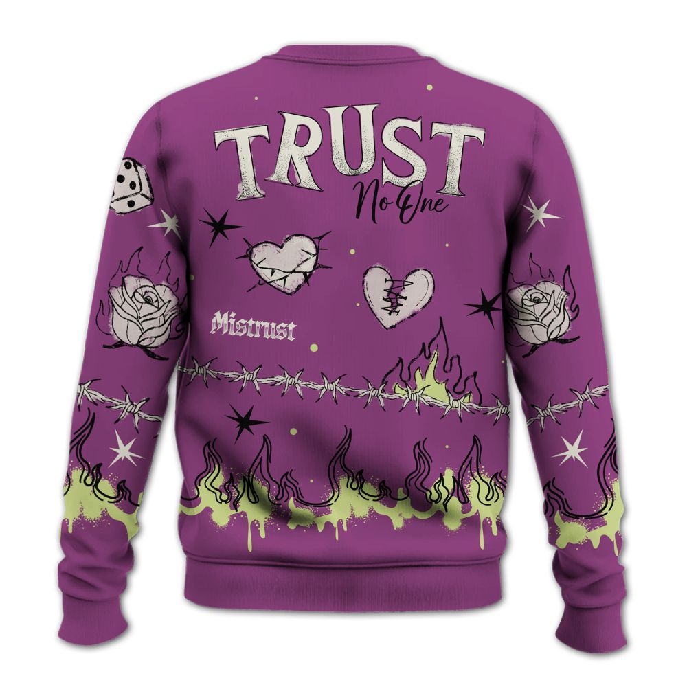 Sweatshirt To Match Ja 2 Staregazer - Trust No One Snake-Bite Doodle Crayon All Over Print