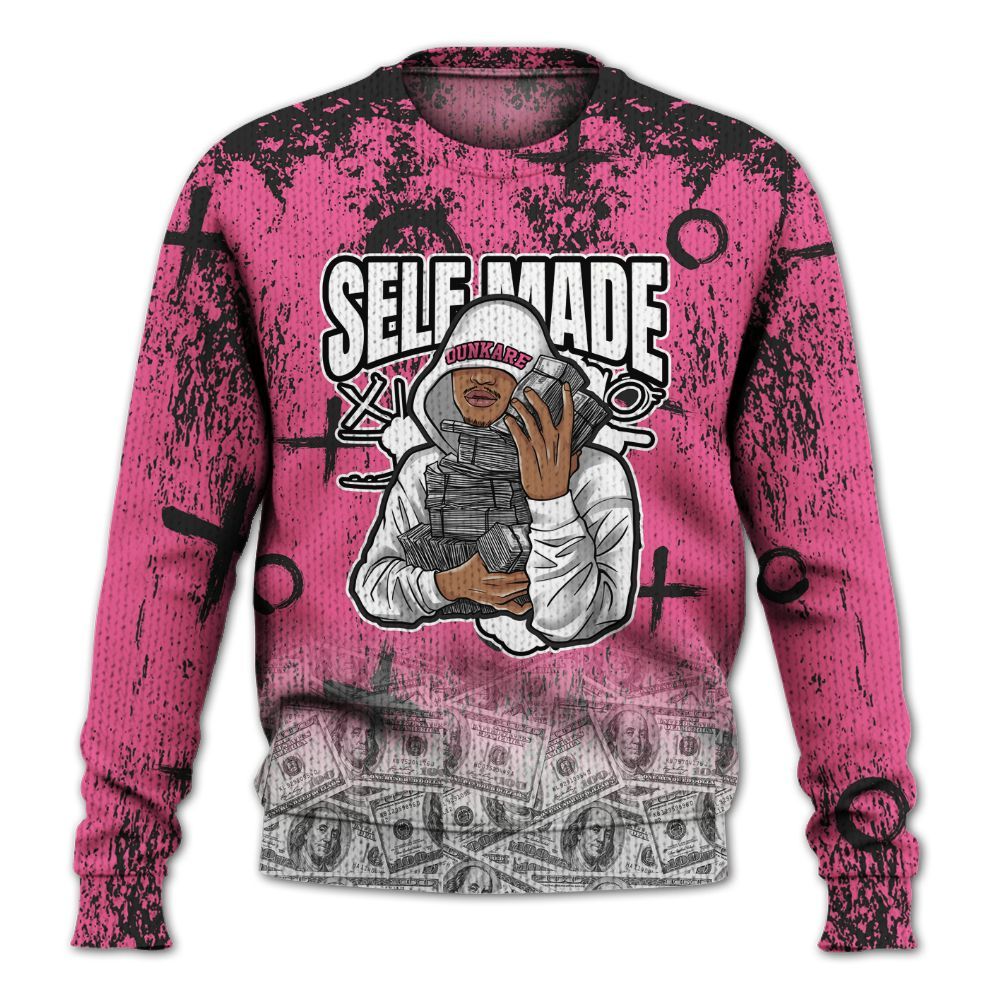 Knitted Sweater To Match Air Max SNDR Hyper Pink - Selfmade Unique Drip
