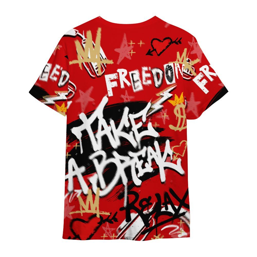 Shirt To Match Ja 2 Halloween - Take Break Freedom Graffiti Streetwear All Over Print