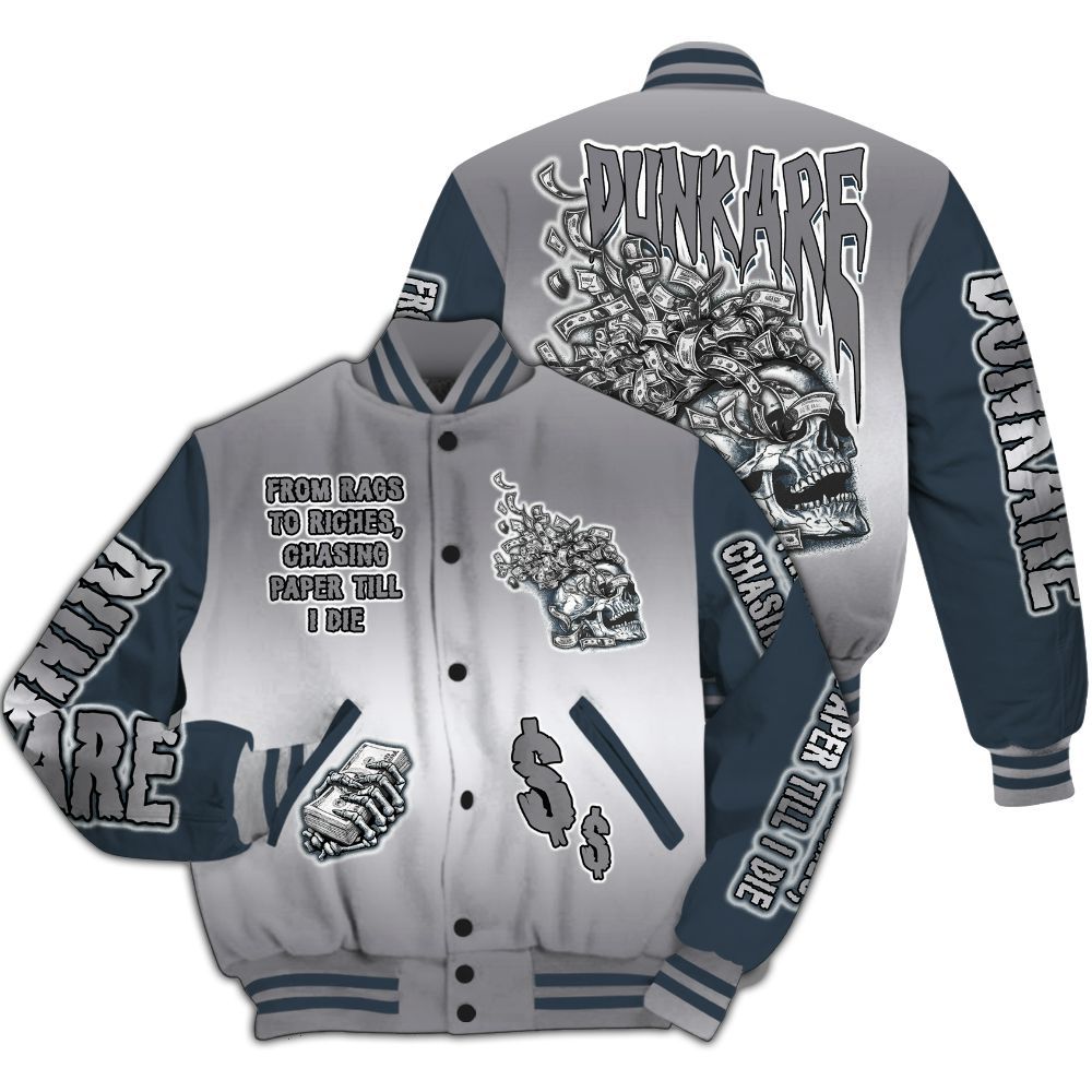 Varsity Jacket To Match Air Max 1 Jacquemus Blue - From Rags To Riches All Over Print