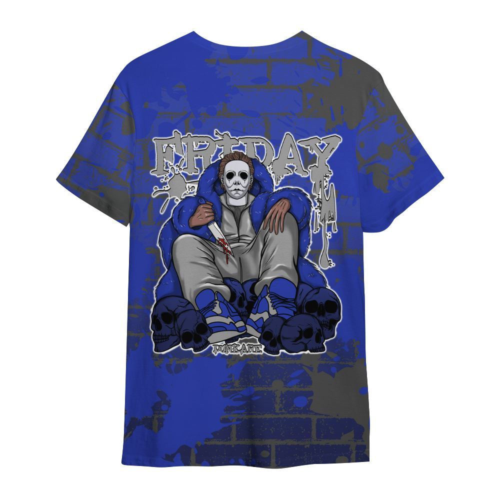 Shirt To Match Air Max Plus Black Racer Blue - Friday Brick All Over Print