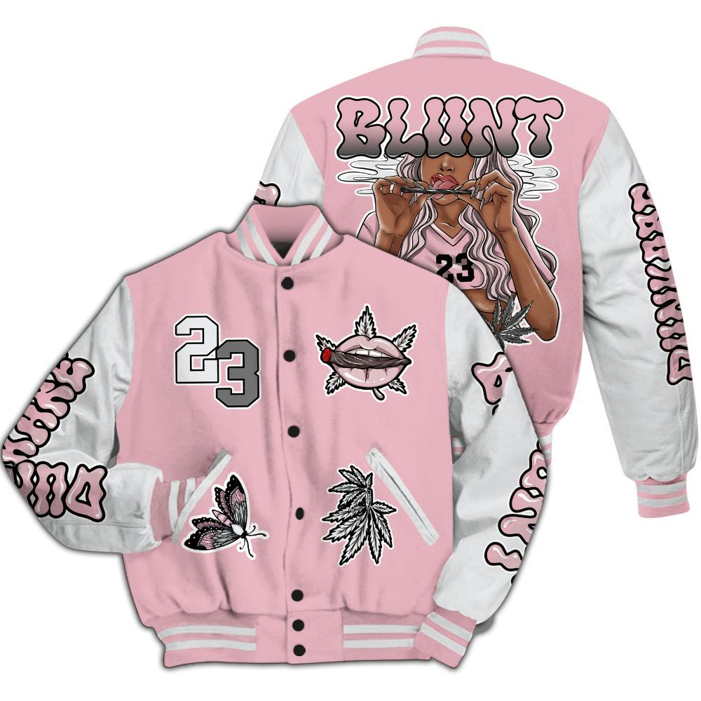 Varsity Jacket To Match Air Max DN Pink Foam - Bluntz Unique All Over Print
