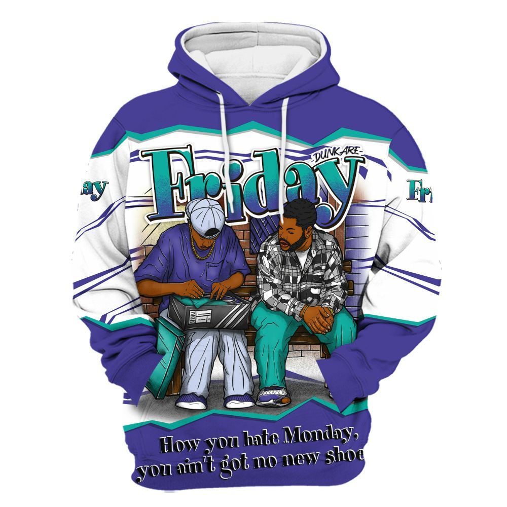 Hoodie To Match Retro Grape 5s - Friday Movie 90s TV All Over Print