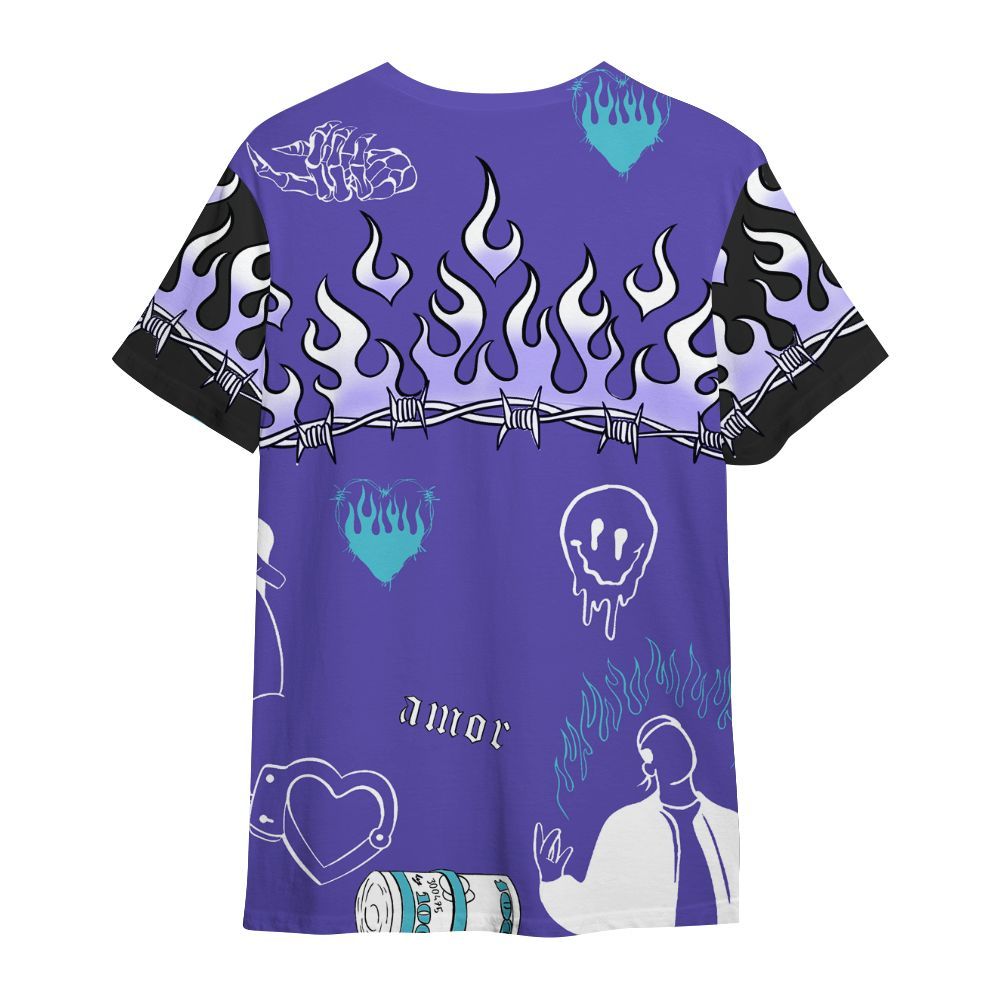 Shirt To Match SB Dunk Low Purple Lagoon - Snake Trust No One All Over Print