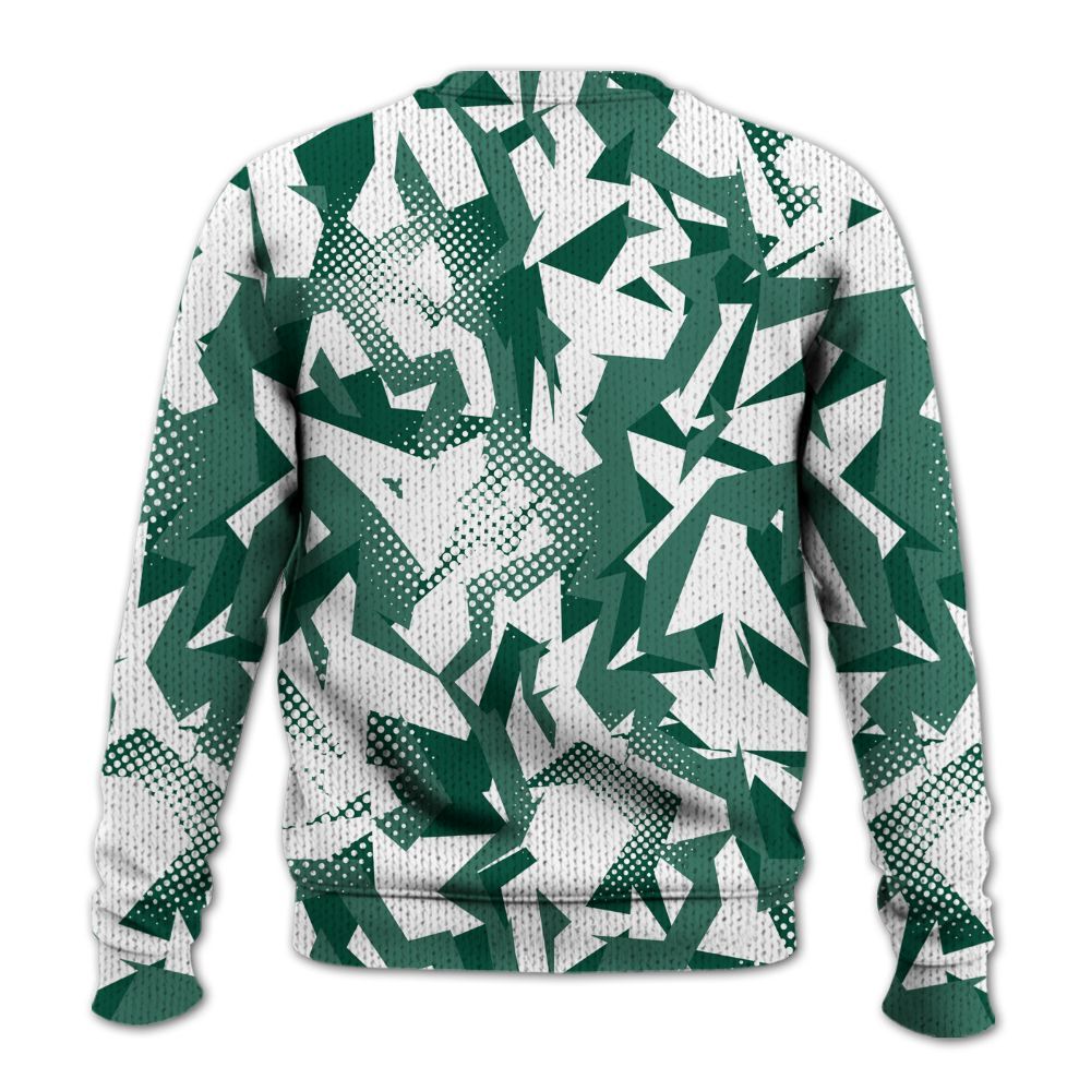 Knitted Sweater To Match Oxidized Green 4s - Having Money Isn't Everthing Retro