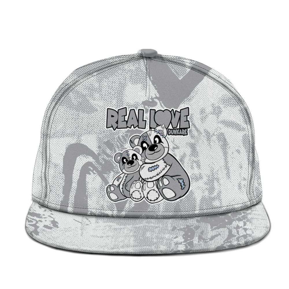 Snapback To Match Low OG Wolf Grey 1s - Sincere Fondness Bear Graphic