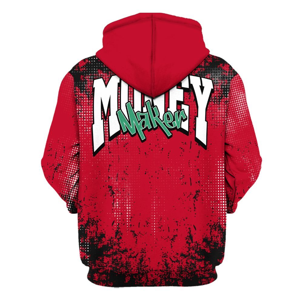 Hoodie To Match Miro 7s - Move In Silence Money Street Retro All Over Print