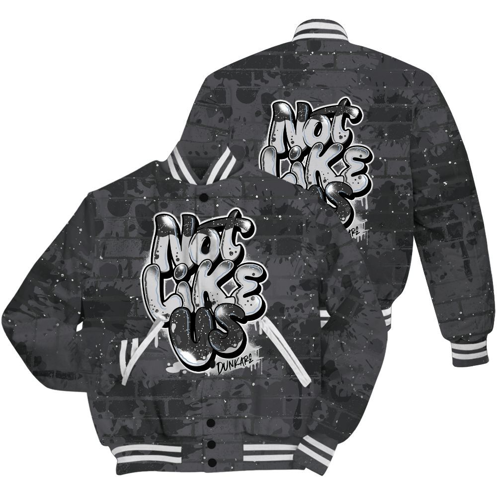 Varsity Jacket To Match Reverse Oreo 6s Shirt - None Like Us Graphic Brick Art All Over Print