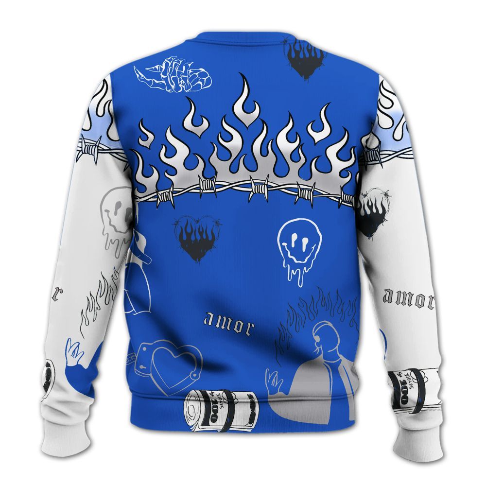 Sweatshirt To Match Retro Stealth 5s - Snake Trust No One All Over Print