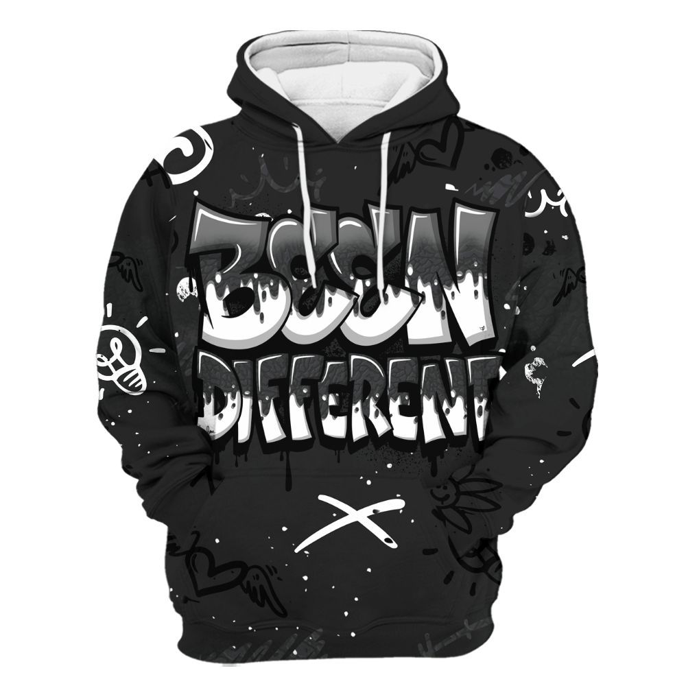 Hoodie To Match Black Cat 3s - Drip Been Di2ferent All Over Print