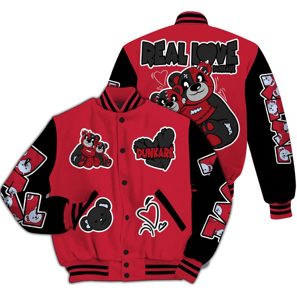 Varsity Jacket To Match Toro Bravo 6s - Sincere Fondness Bear All Over Print
