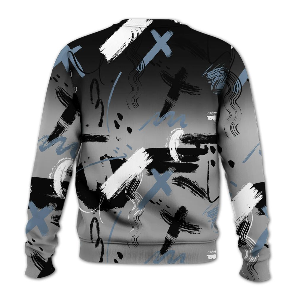 Sweatshirt To Match Black Chrome 6s - Money Hustle Grind Pray All Over Print