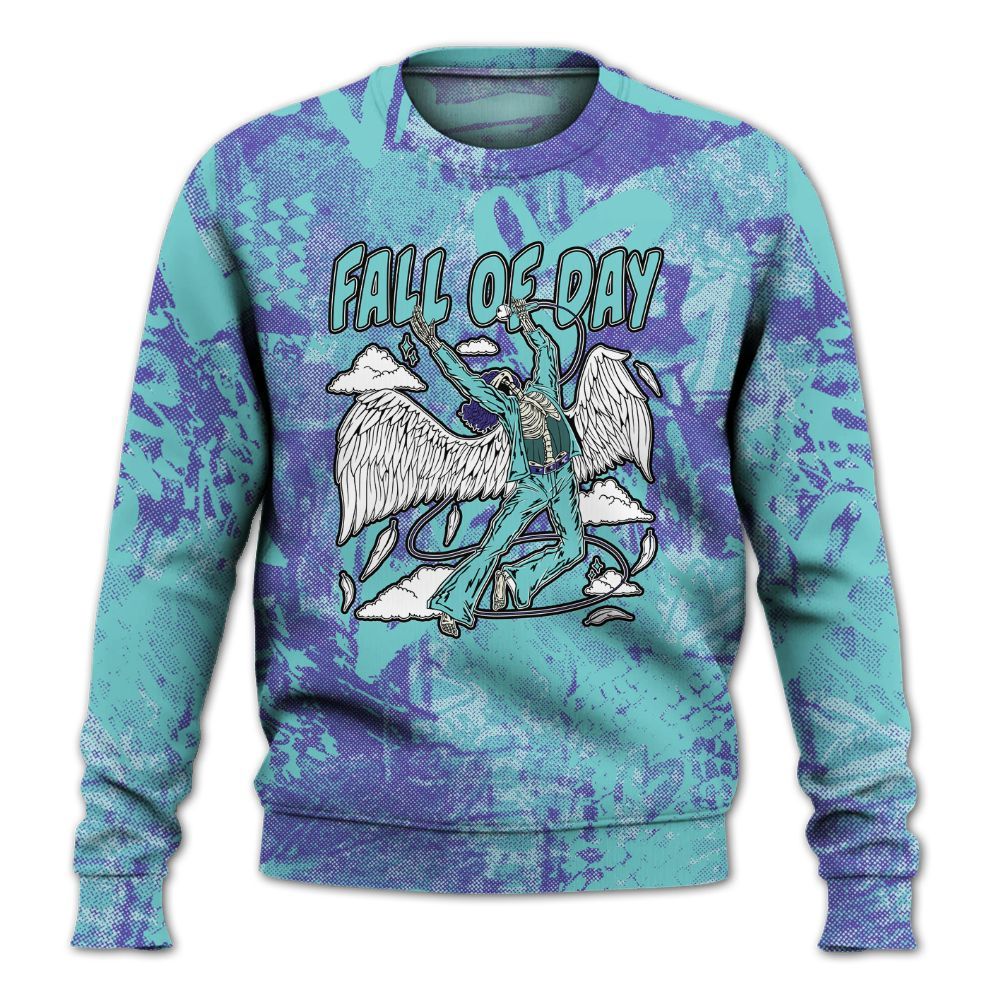 Sweatshirt To Match Low Hornets 1s - Fall Of Days Skeleton Heart All Over Print