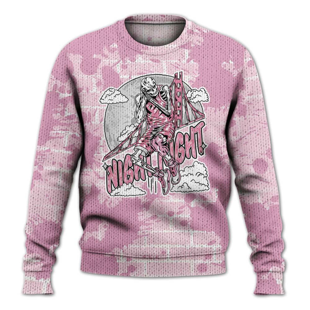 Knitted Sweater To Match Orchid 4s - Seeya Skeleton Brick