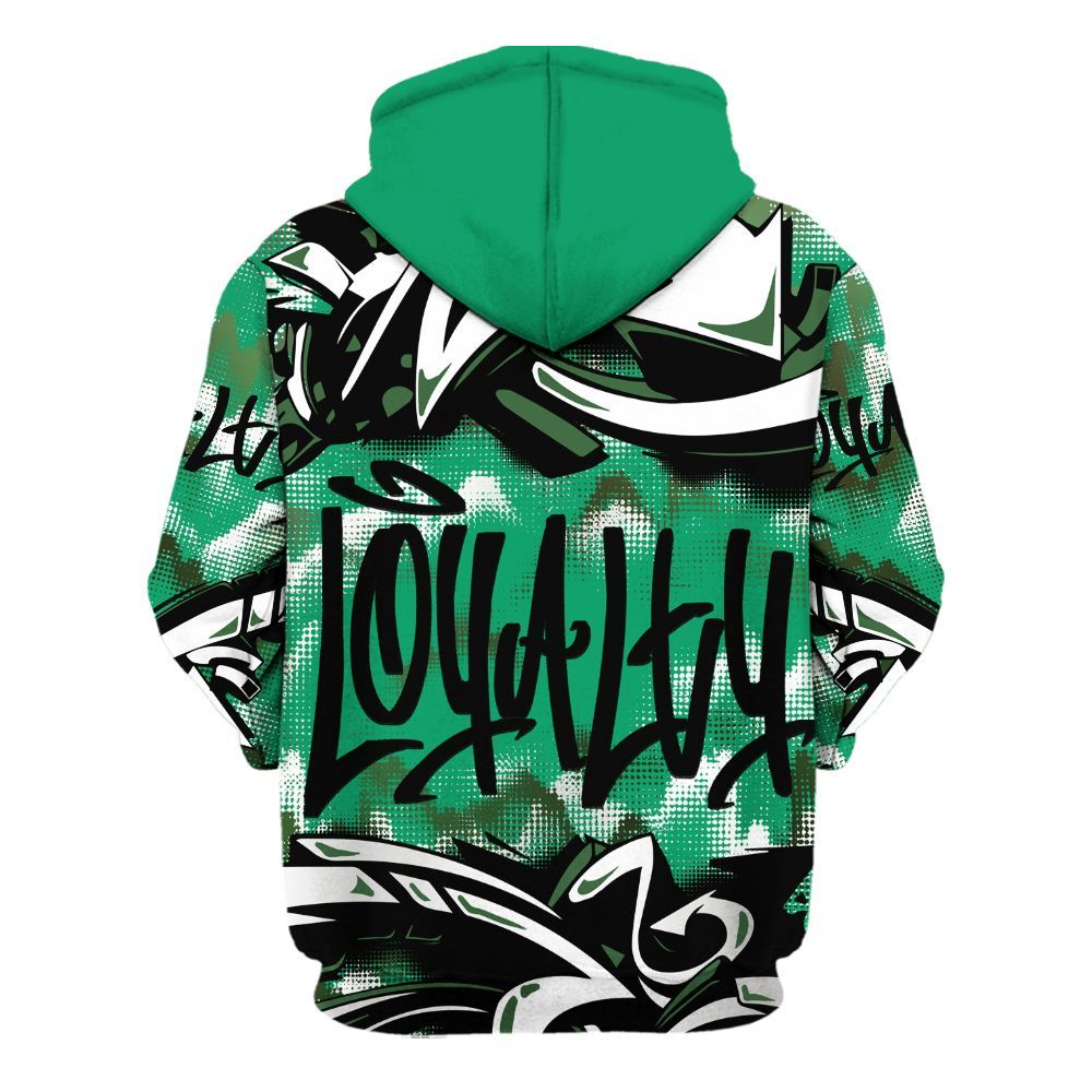 Hoodie To Match Foamposite Pro Pine Green 2025 - Loyalty Out Value Graffiti All Over Print