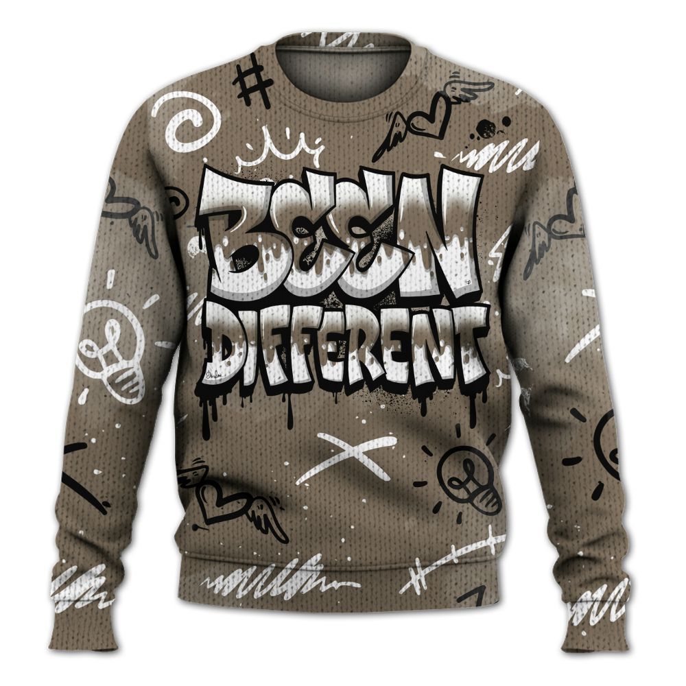 Knitted Sweater To Match Low OG Dark Mocha 1s - Drip Been Di2ferent