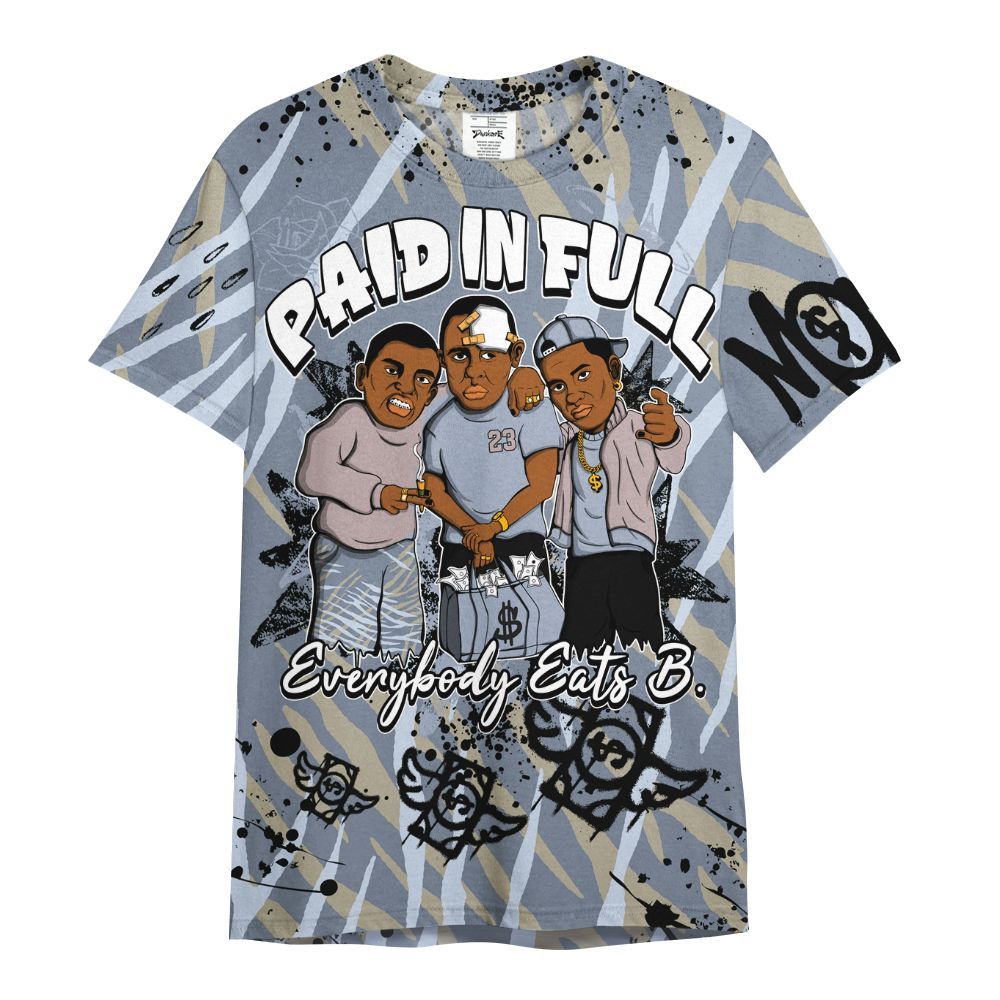 Shirt To Match Ja 2 Induction - Everybody Paid In Full Crayon All Over Print