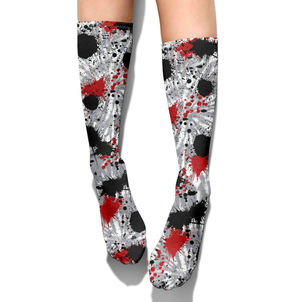 Sock To Match White Cement 4s, Tie Dye Graphic