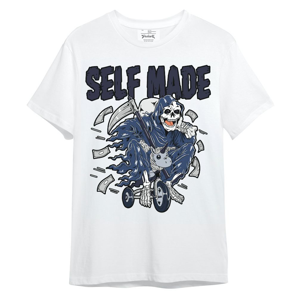 Shirt To Match Low 85 Metallic Blue 1s - Self Make Skeleton Unisex Shirt