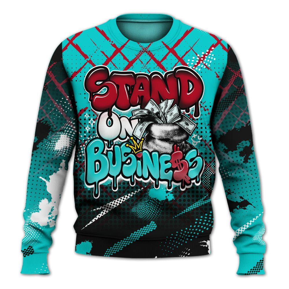 Sweatshirt To Match Air Griffey Max 1 Freshwater - Halftone Stand Business Dripping All Over Print