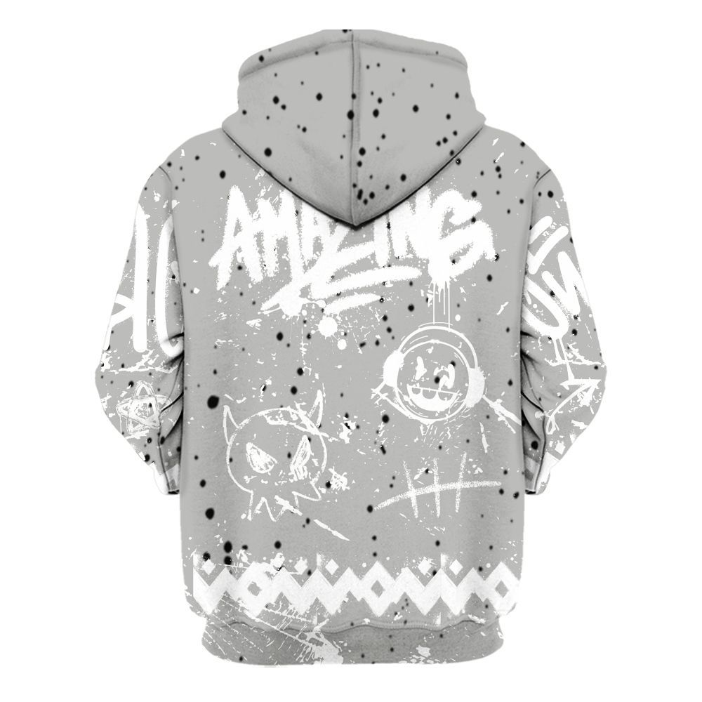 Hoodie To Match Retro White Oreo 4s - Friday Sneaker Crayon All Over Print
