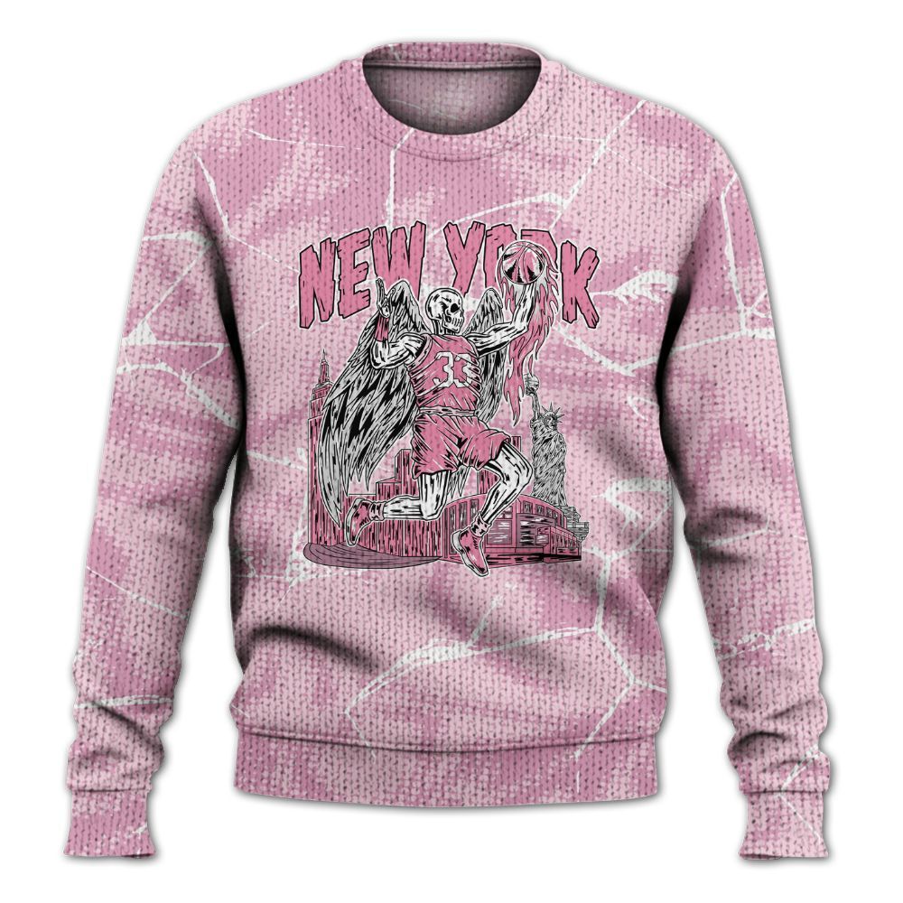 Knitted Sweater To Match Orchid 4s - Ewing Era Skeleton Crack