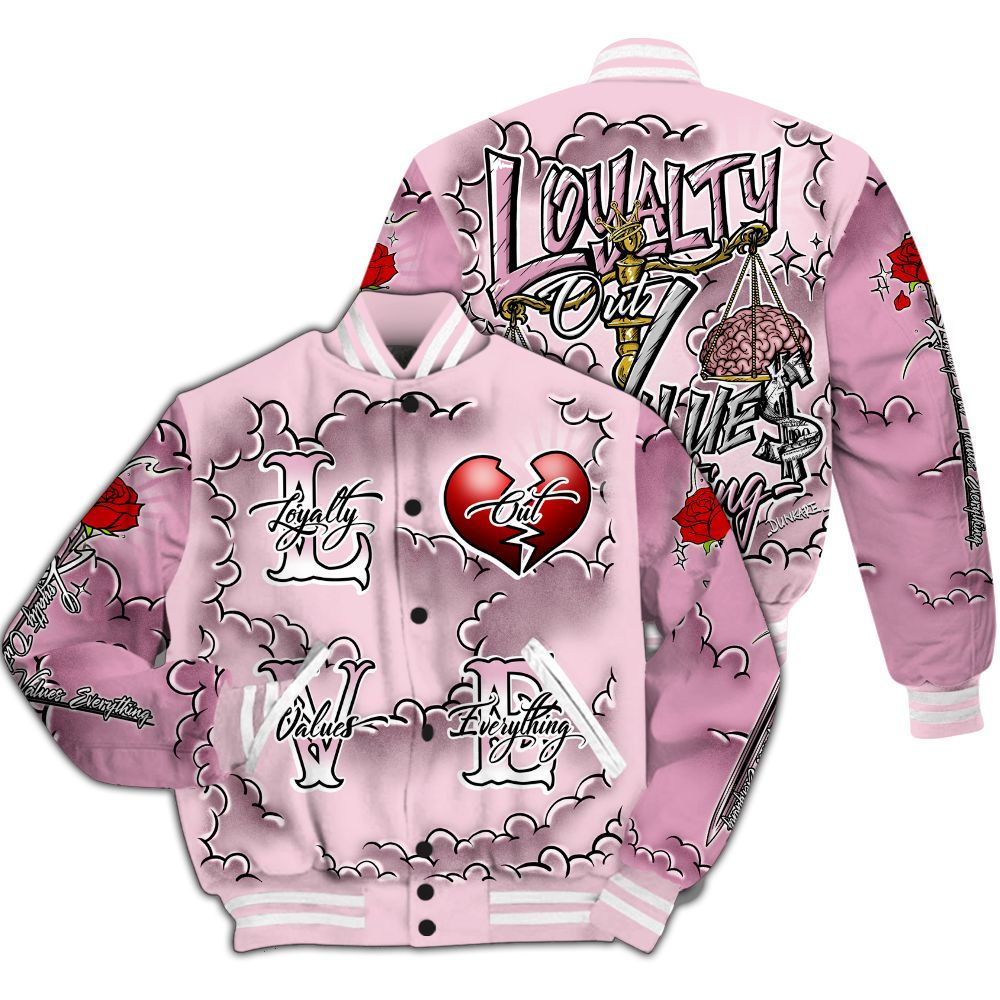 Varsity Jacket To Match Orchid 4s - Loyalty Wins Everything All Over Print