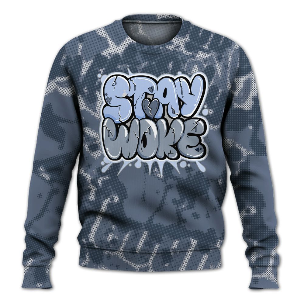 Sweatshirt To Match Low Diffused Blue 11s - Stay And Woken Street All Over Print