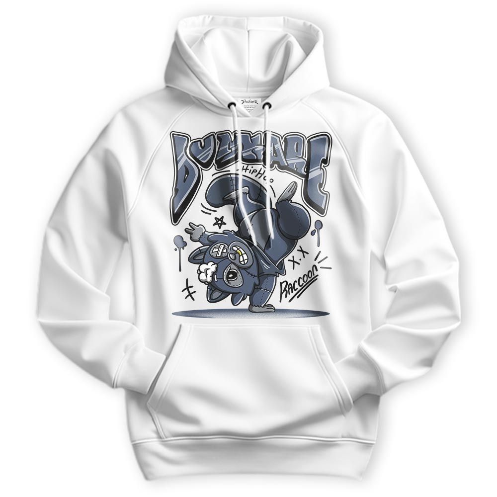 Sweatshirt To Match Low Diffused Blue 11s Hoodie - Freestyle Hip Hop Raccoon Hoodie Unisex 1505 DNY