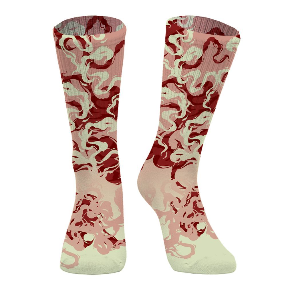 Sock To Match Valentines Day 3s - Color Smoke Graphic