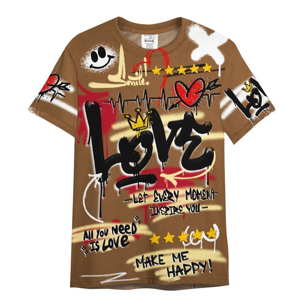 Shirt To Match Air Max 90 Escape - Happy Love Beats Graffiti Streetwear All Over Print