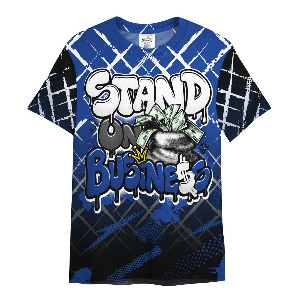 Shirt To Match Air Foamposite One Royal - Halftone Stand Business Dripping All Over Print