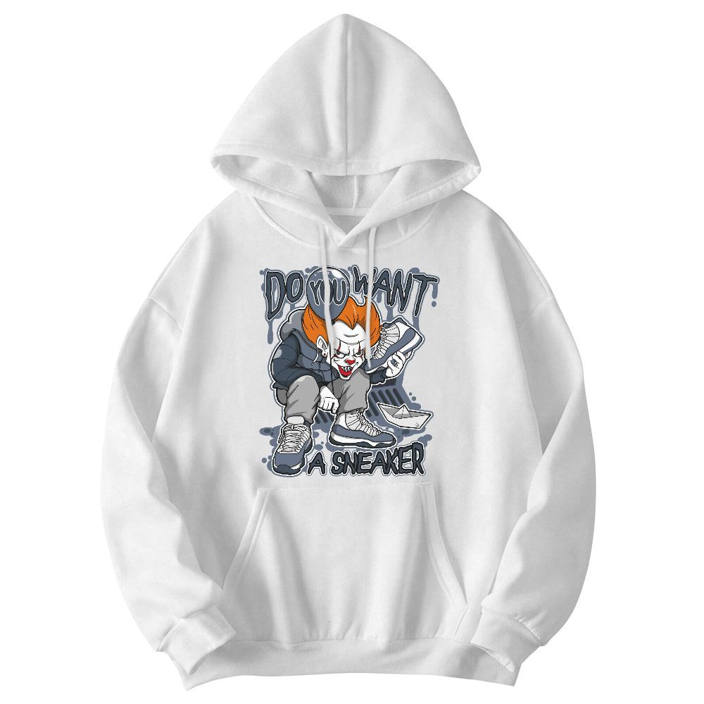 Sweatshirt To Match Low Diffused Blue 11s - Clown Scary Sneakers Halloween Graphic Graphic