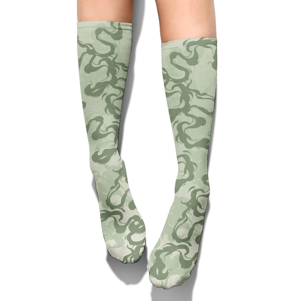 Sock To Match Seafoam Sail 4s - Color Smoke Graphic