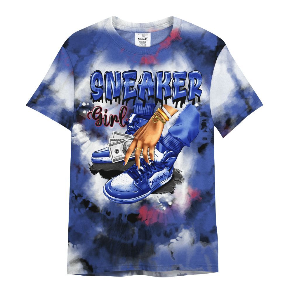 Shirt To Match Air Griffey Max USA Red White Blue 1s - SNEAKER Girl Money Drip Tie Dye All Over Print